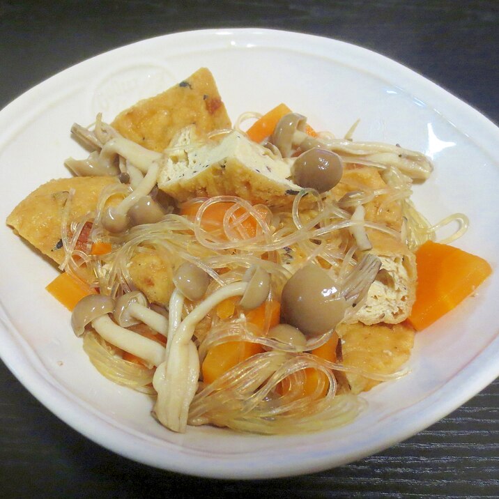 がんもとしめじの煮物